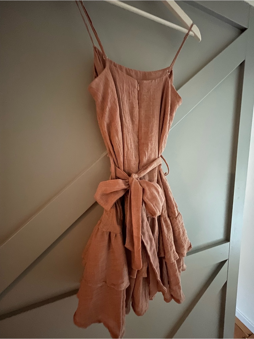 rosey summer dress with ribbon